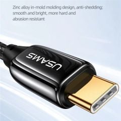 Cáp Sạc USAMS SJ580 | SJ581 U82 C To C 240W PD3.1 Zinc Alloy Data Transmission Cord