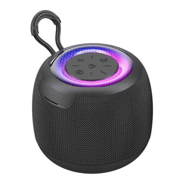 Loa Bluetooth Di Động Mini USAMS YX014 (Bluetooth v5.3, 1200mAh, Subwoofer, with Colorful Light, 360° Surround Sound)