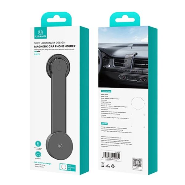 Giá Đỡ Điện Thoại Nam Châm Trên Ô Tô USAMS ZJ079 (Xoay 180°)
