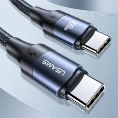 Cáp Sạc USAMS SJ524 | SJ525 | SJ526 U71 Aluminum Alloy Type-C To Type-C 100W