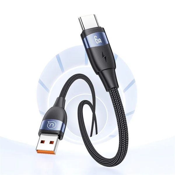 Cáp Sạc USAMS SJ630 | SJ631 U85 USB-A to Type-C Aluminum Alloy Braided Data Cord