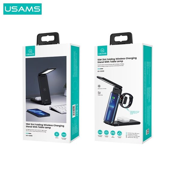 Đế sạc không dây USAMS CD181 15W 3in1