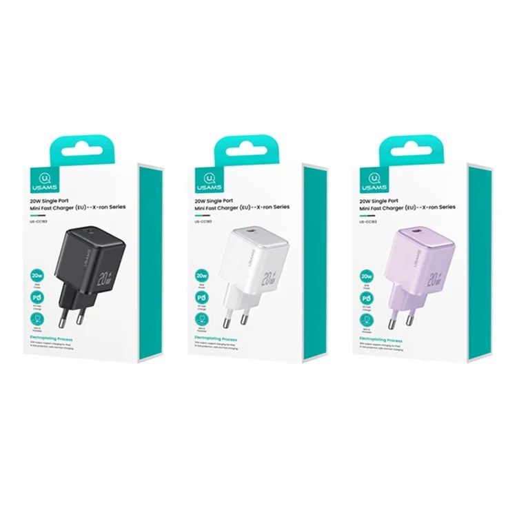 Củ Sạc Nhanh Mạ Điện USAMS CC183 PD 20W