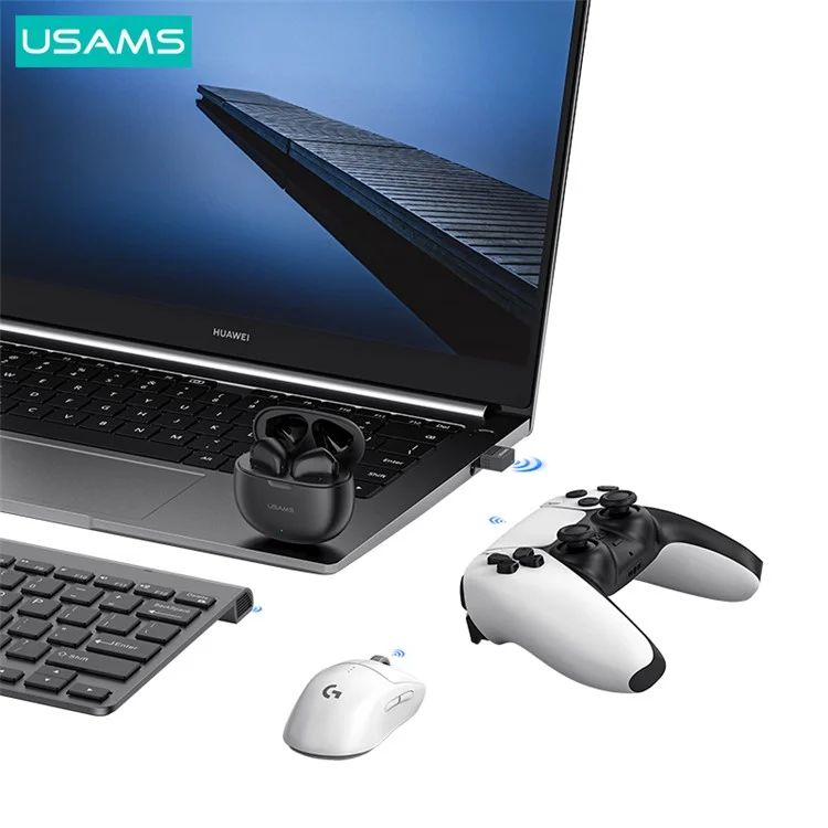 USB Bluetooth 5.3 USAMS ZB285 Adapter HiFi Sound Wireless Audio Receiver