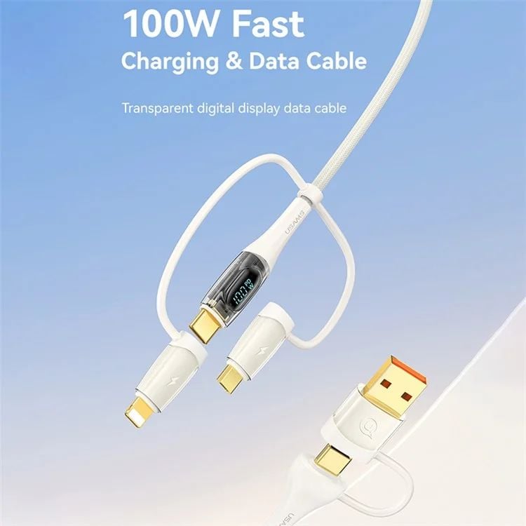 Cáp sạc đa năng USAMS SJ616 PD 100W 6-in-1 Fast Charging Cord