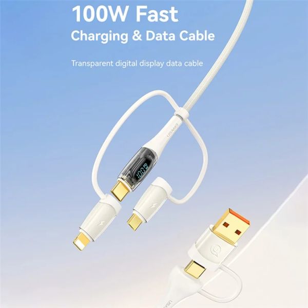 Cáp sạc đa năng USAMS SJ616 PD 100W 6-in-1 Fast Charging Cord