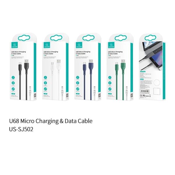 Cáp sạc USAMS SJ502 U68 Micro USB 2A Fast Charging Data Cord