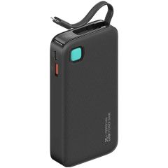 Pin Dự Phòng Tích Hợp Cáp Dây Rút Lightning USAMS CD225 10000mAh 20W (LED Display)
