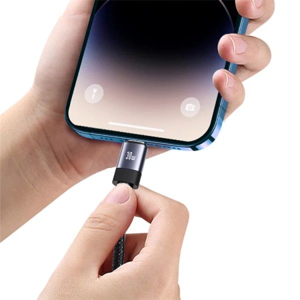 Cáp Sạc USAMS Rui Series SJ705 Type-C to iP 30W Magnetic Charging Cable 1m