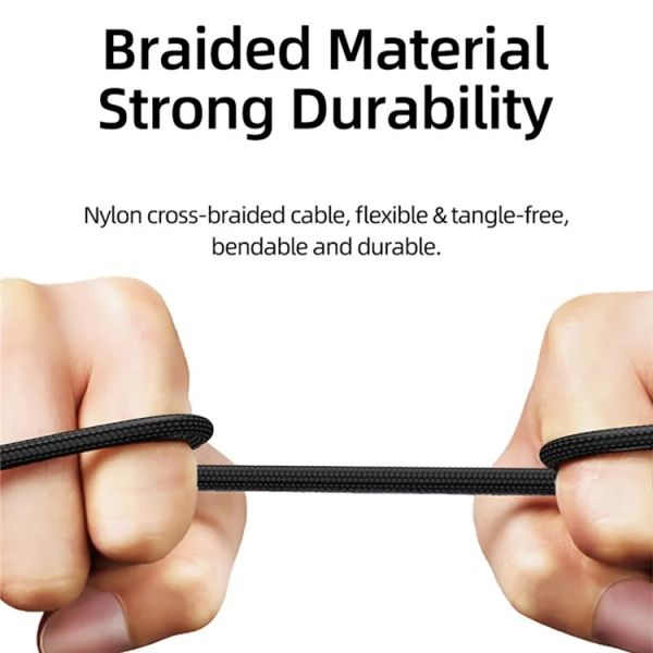 Cáp Sạc USAMS SJ592 | SJ593 USB-A to Type-C 66W Data Cord Shadow Series