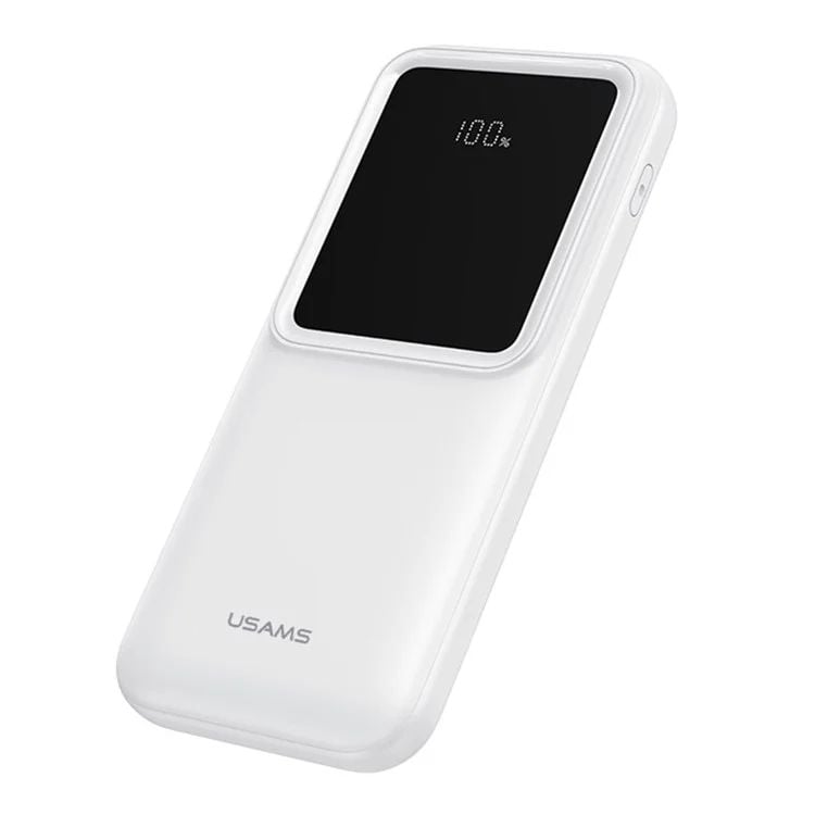 Pin Dự Phòng USAMS CD194 10000mAh 10W (Dual-Port, Digital Display, with M+L+C Built-in Cables)