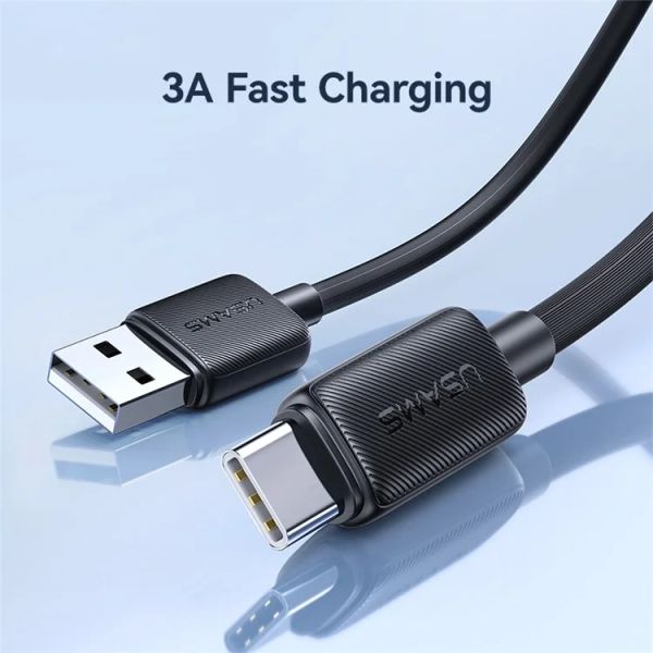 Cáp Sạc USAMS SJ688 | SJ693 | SJ698 KY Series USB to Type-C Striped Data Cord 2m