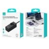 Bộ Sạc Nhanh Tích Hợp Dây Nguồn Nối Dài USAMS CC225 67W 4-port Fast Charging Adapter 3 Type-C+1 USB 2200W