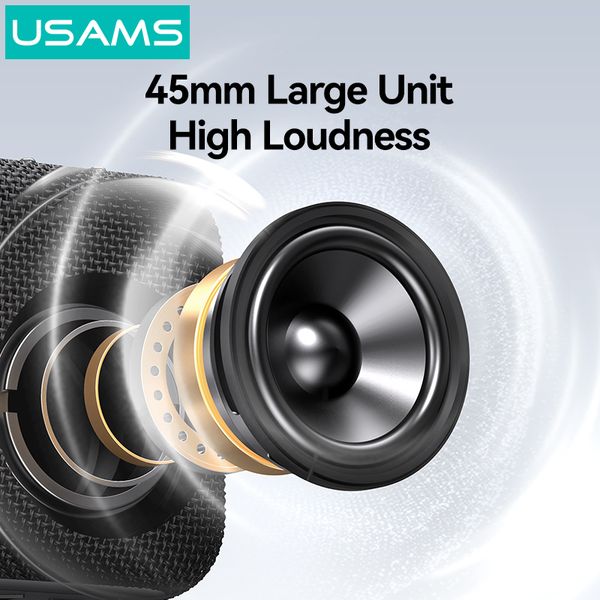 Loa Di Động Bluetooth TWS USAMS YX015 (Bluetooth v5.3, 3.5H, 1200mAh, Âm Thanh Vòm 360°)