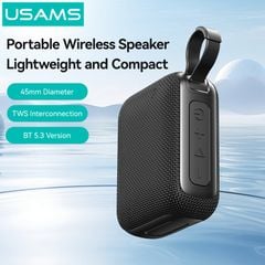 Loa Di Động Bluetooth TWS USAMS YX015 (Bluetooth v5.3, 3.5H, 1200mAh, Âm Thanh Vòm 360°)