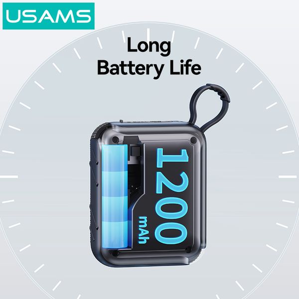 Loa Di Động Bluetooth TWS USAMS YX015 (Bluetooth v5.3, 3.5H, 1200mAh, Âm Thanh Vòm 360°)