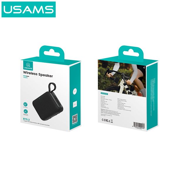 Loa Di Động Bluetooth TWS USAMS YX015 (Bluetooth v5.3, 3.5H, 1200mAh, Âm Thanh Vòm 360°)