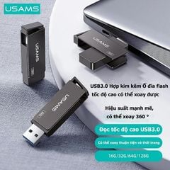 USB Lưu Trữ Di Động Tốc Độ Cao USAMS ZB194/ ZB195/ ZB196/ ZB197/ ZB273 (USB3.0 / 5Gbps, dung lượng 16GB/ 32GB/ 64GB/ 128GB/ 256GB)