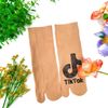 Sét Vớ Da Xỏ Ngón Set 10 Đôi Chống Trượt Dập silicon Hình Tik Tok , mang qua mắt cá chân SKA TIKTOK