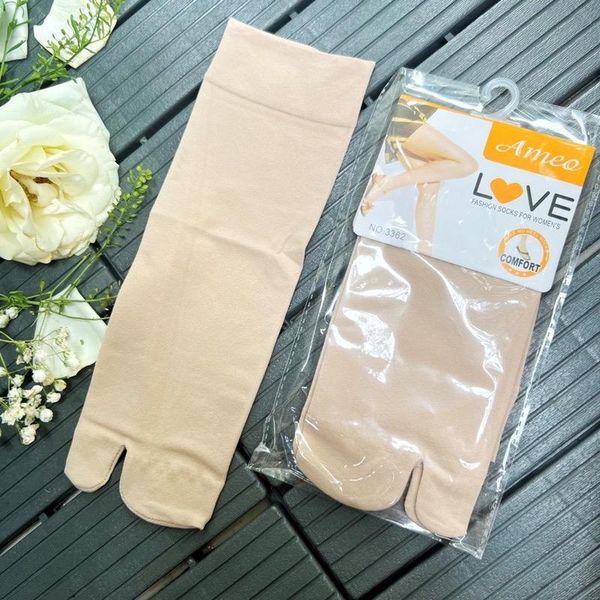 Tất Da Nữ Xỏ Ngón 3362 set 10 Đôi Chất Liệu Dày Dặn Mềm Mịn Co Giãn Tốt Dễ Phối Đồ Chen Chen
