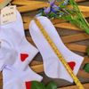 Tất cổ ngắn Nam Nữ Set 10 Đôi Hàn Quốc hoạ tiết Tim - Sọc 2 màu. Vải cotton dày dặn thoáng mát êm chân .