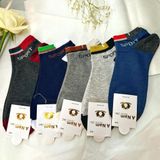 Tất Nam 10 đôi Cổ Ngắn Phối Màu Và Hoạ Tiết Chất Liệu Dày Dặn Co Giãn Mềm Mịn Thấm Hút Mồ Hôi Chen Chen