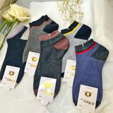 Tất Nam 10 đôi Cổ Ngắn Phối Màu Và Hoạ Tiết Chất Liệu Dày Dặn Co Giãn Mềm Mịn Thấm Hút Mồ Hôi Chen Chen