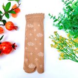 Tất Da Nữ Xỏ Ngón 10 đôi sKA Nam Cổ Bèo Chất Siêu Dày Dặn Mềm Mịn Co Giãn Tốt Phối Họa Tiết Thời Trang