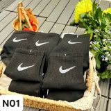 Tất Thể Thao Thương Hiệu set 10 đôi Phong Cách Trẻ Trung Năng Động Chất Liệu cotton Thấm Hút Mồ Hôi Co Giãn Tốt