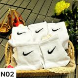 Tất Thể Thao Thương Hiệu set 10 đôi Phong Cách Trẻ Trung Năng Động Chất Liệu cotton Thấm Hút Mồ Hôi Co Giãn Tốt