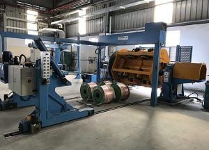  Installing 61-thread twisting machine system at Cadivi Tan Phu Trung Factory 