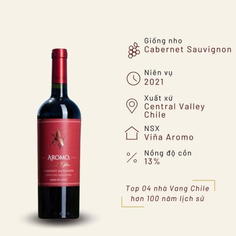 Rượu vang đỏ Chile Aromo Special Edition Cabernet Sauvignon 13% Central Valley 2021