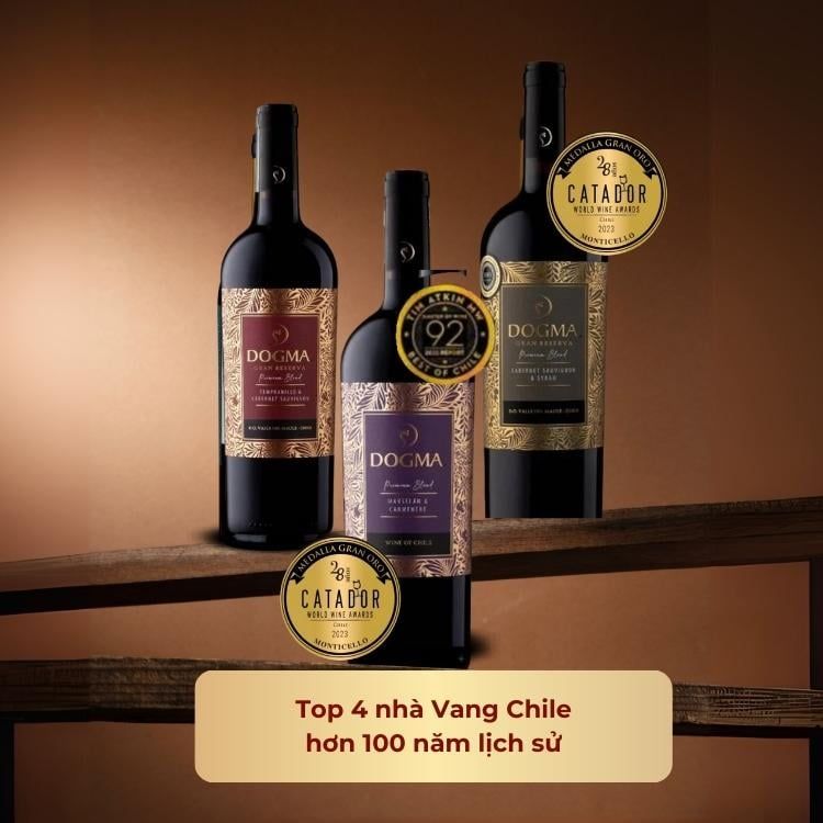 Rượu vang đỏ Dogma Gran Reserva Tempranillo & Cabernet Sauvignon 14%
