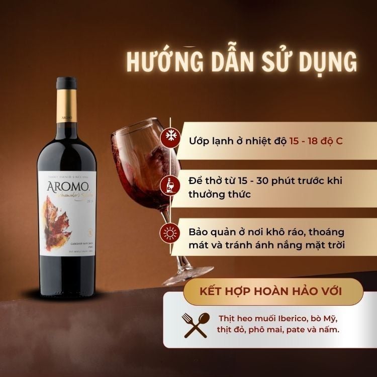 Rượu vang đỏ Chile Aromo Winemakers Selection Cabernet Sauvignon & Syrah 14.0% Maule Valley 2014