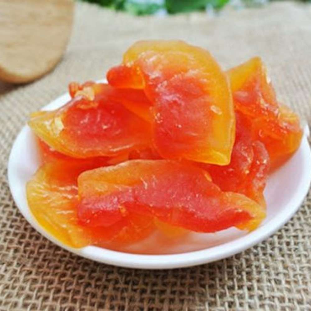 Đu đủ sấy dẻo Tinh Hoa Toàn Cầu hộp thiếc 120g