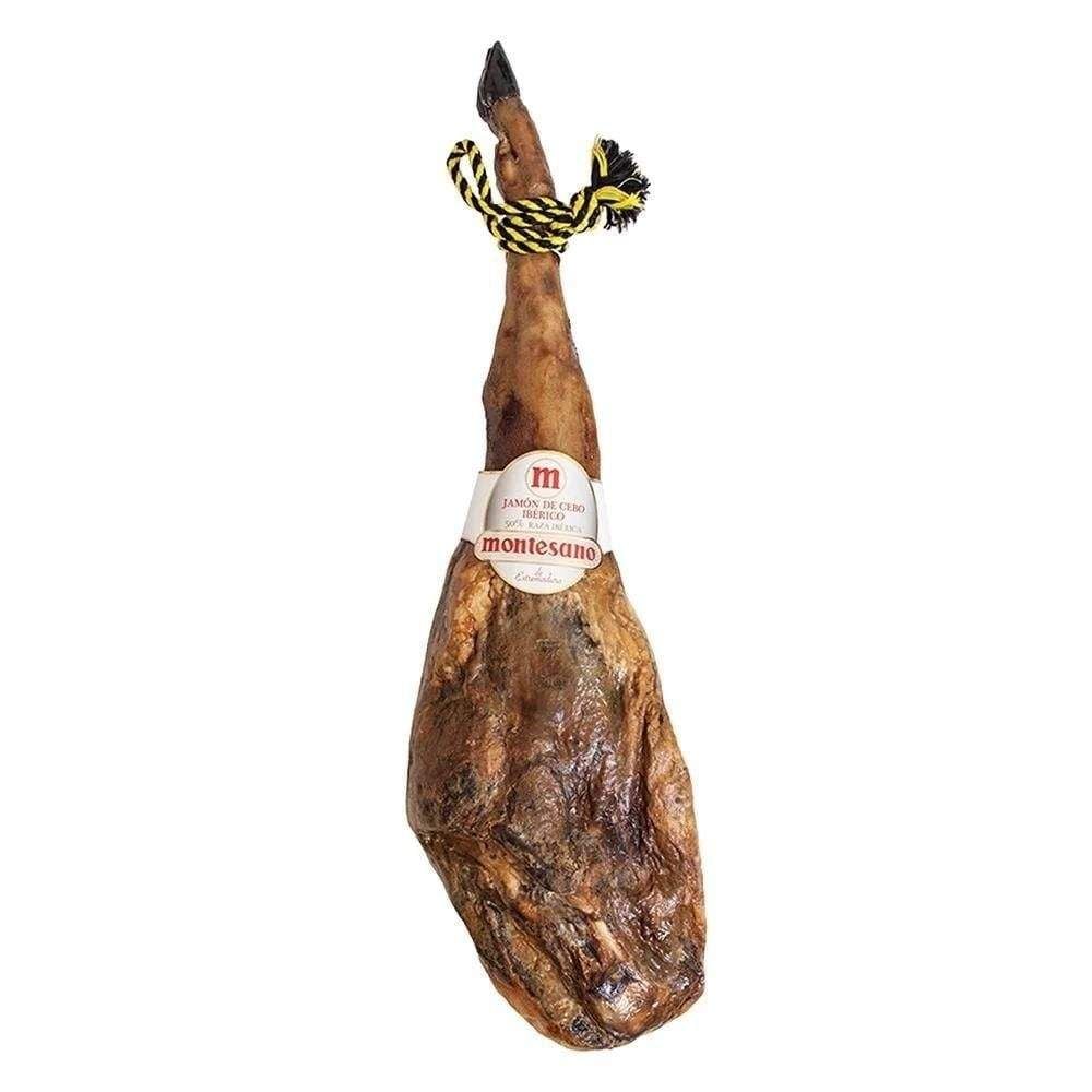 Đùi heo muối Iberico Cebo Montesano có xương 24 tháng KG đùi sau