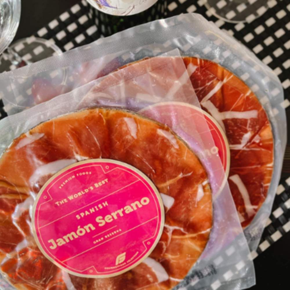 Đùi sau Serrano 16 tháng cắt lát khay 50g