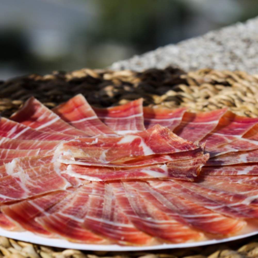 Đùi trước Iberico Cebo 24 tháng cắt lát khay 100g
