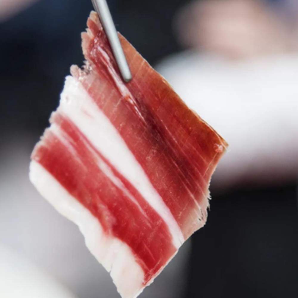 Đùi trước Iberico Cebo 24 tháng cắt lát khay 100g