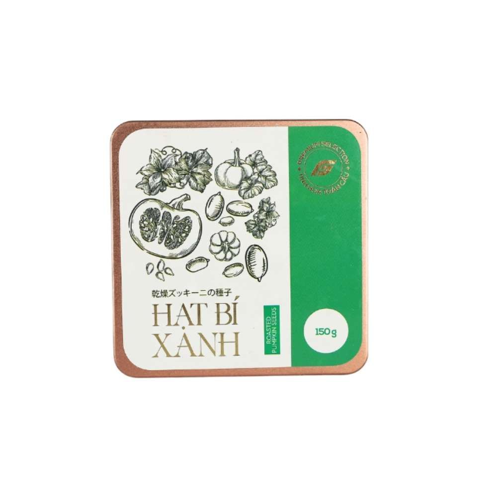 Hạt bí xanh Tinh Hoa Toàn Cầu hộp thiếc 150g