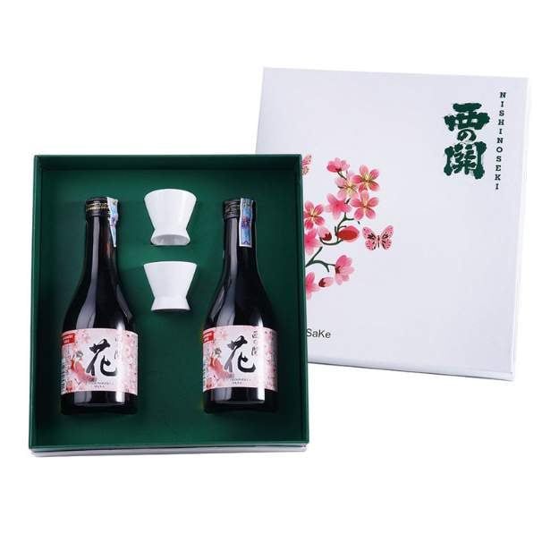 Hộp quà đôi Anh Đào Sake Nishino Seki Hana 300ml