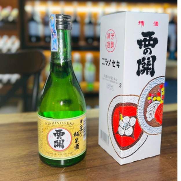 Hộp quà đơn Sake Nishino Seki Junmaishu 300ml 15%