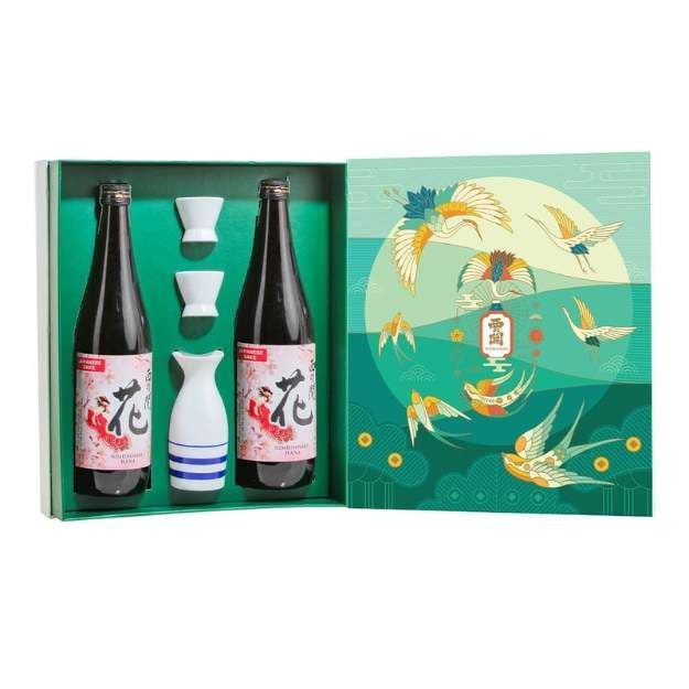 Hộp quà Việt - Nhật Rượu Sake Nishino Seki Hana 720ml