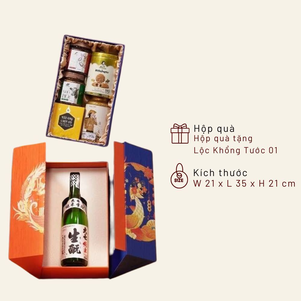 Hộp quà tặng Lộc Khổng Tước 01