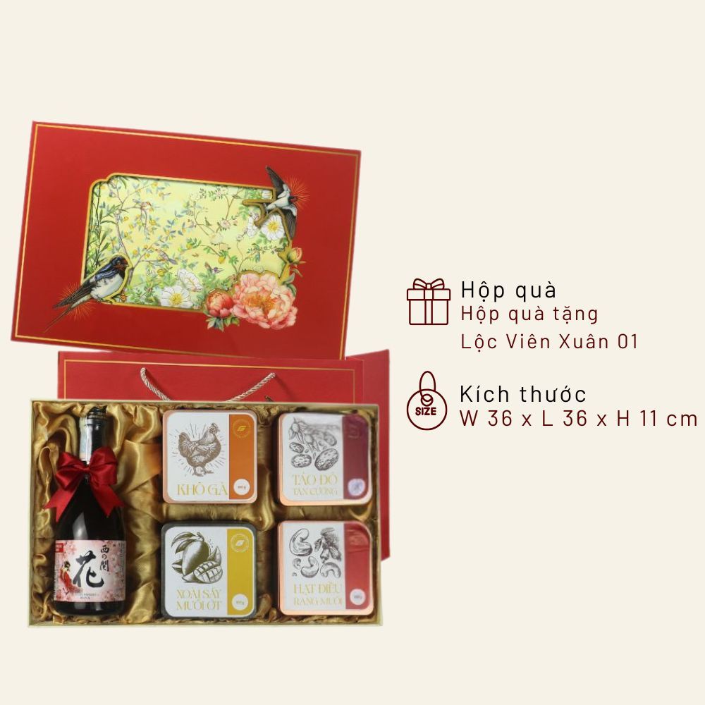Hộp quà tặng Lộc Viên Xuân 01
