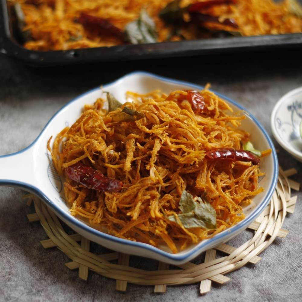 Khô gà Tinh Hoa Toàn Cầu hũ thuỷ tinh 100g