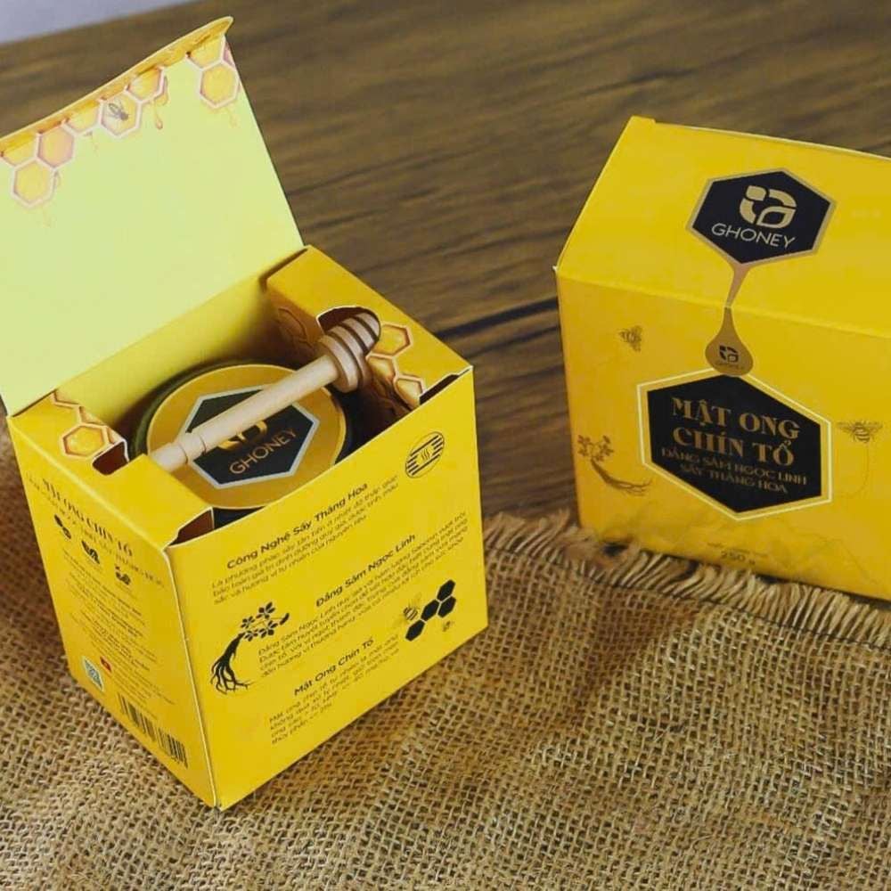 Mật ong chín tổ đẳng sâm Ngọc Linh sấy thăng hoa Ghoney 250g