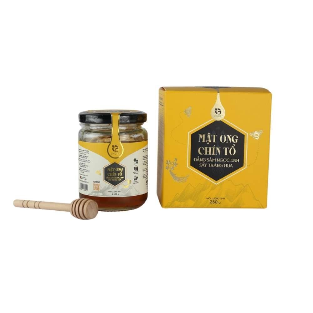 Mật ong chín tổ đẳng sâm Ngọc Linh sấy thăng hoa Ghoney 250g