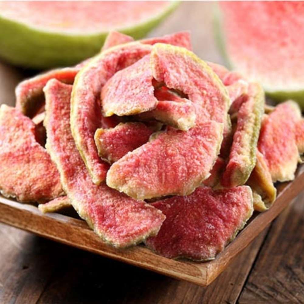 Ổi sấy dẻo Tinh Hoa Toàn Cầu hũ thuỷ tinh 120g