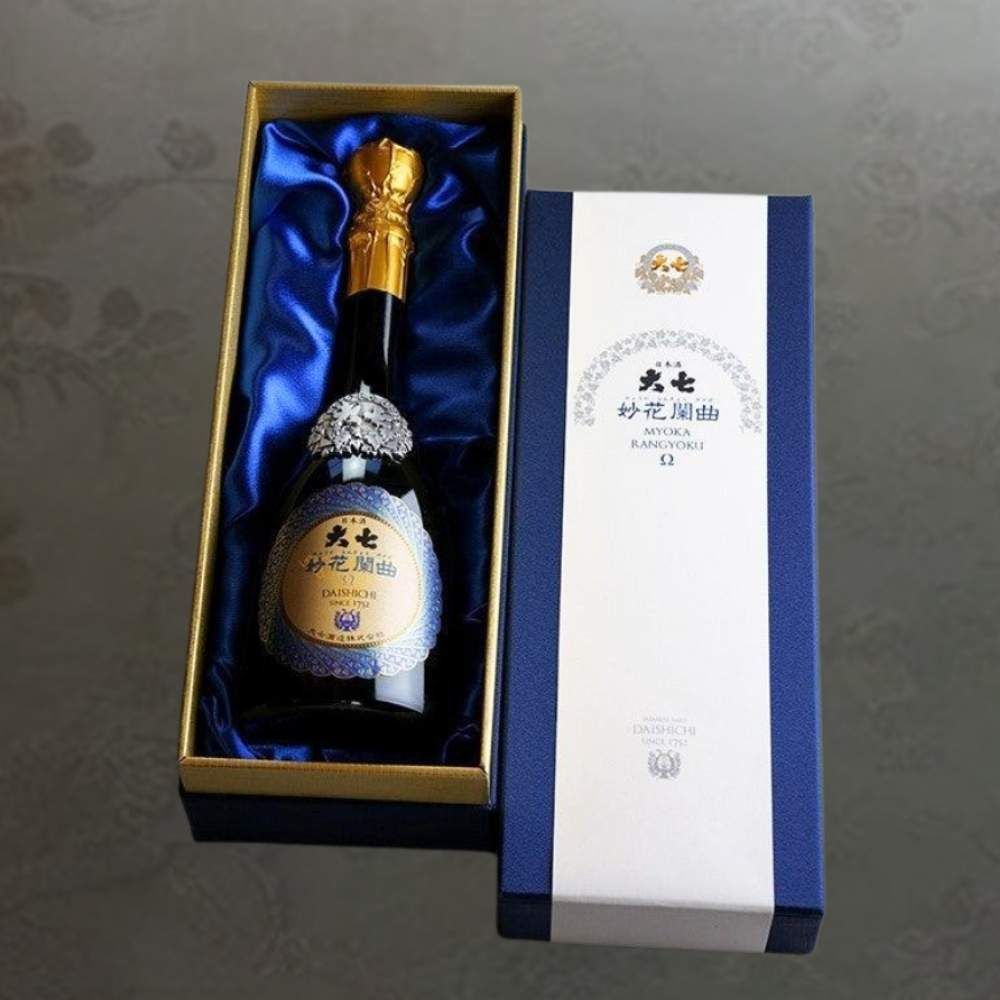 Rượu Sake Daishichi Myoka Rangyoku Omega 45 Junmai Daiginjo 720ml 16%